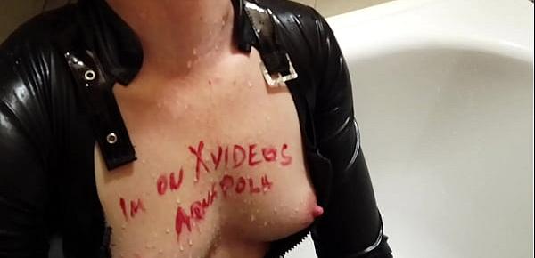  Verification video Nipples play by strong Pumps next He Pee on my Tits and BlowJob